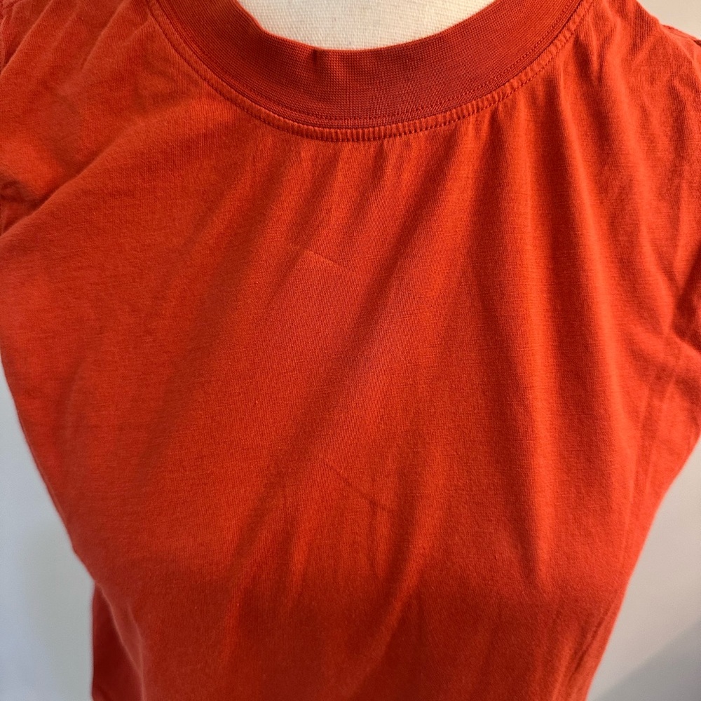 Lululemon Athletica Orange Muscle Tee Sleeveless Top - Picture 2 of 6